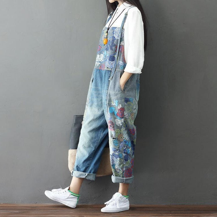 Loose Printed Overalls