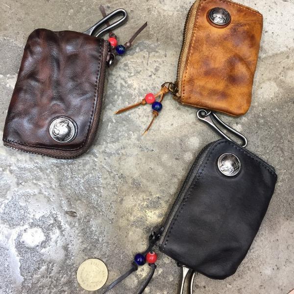 Retro Small Coin Card Holder Car Key Wallet