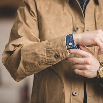Mens  Retro Casual  Canvas Jacket