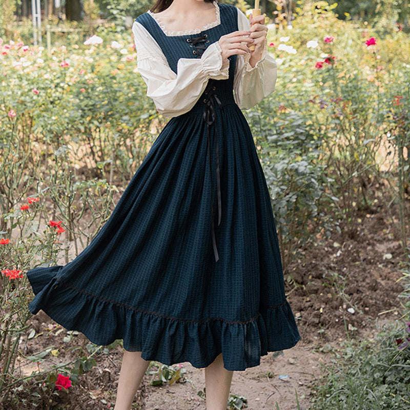 Vintage French Court Lace Dress