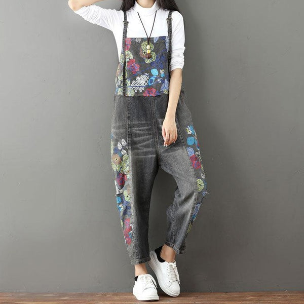 Loose Printed Overalls