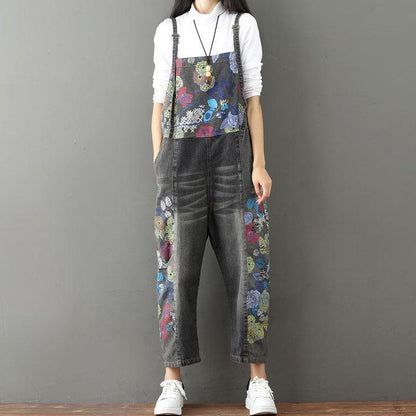 Loose Printed Overalls