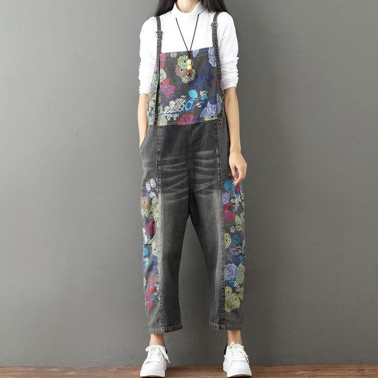 Loose Printed Overalls