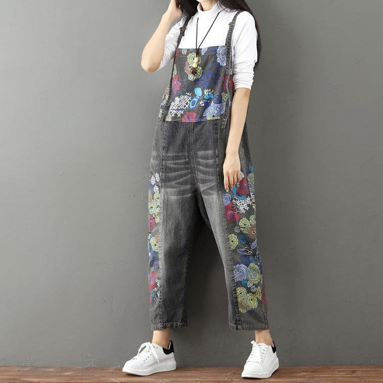 Loose Printed Overalls
