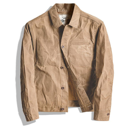 Mens  Retro Casual  Canvas Jacket