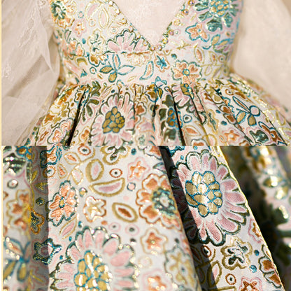 Flower Puffy Princess Dress