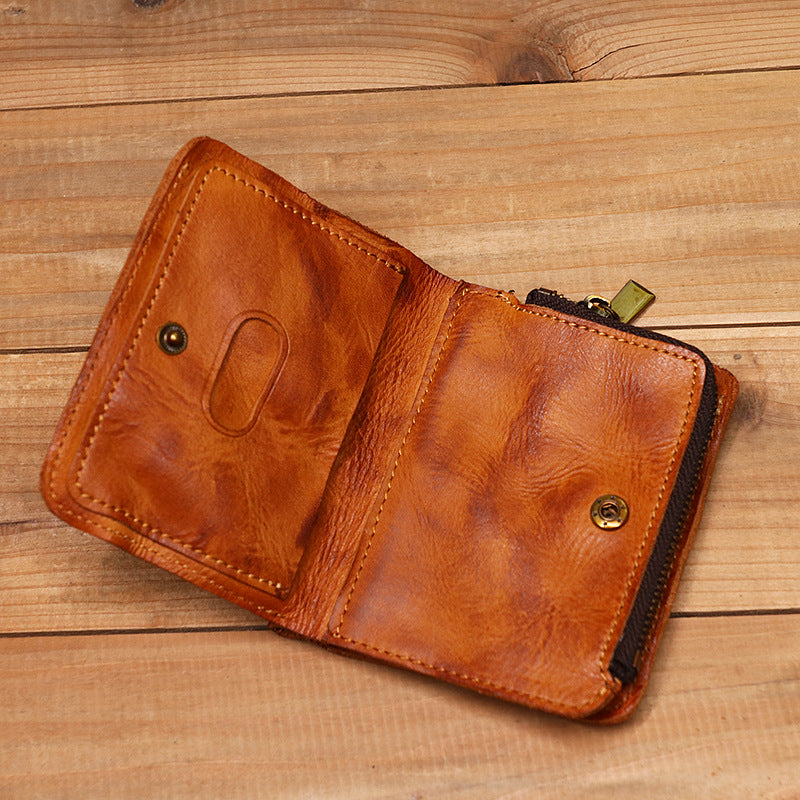Vintage Handmade Leather Cash Wallet