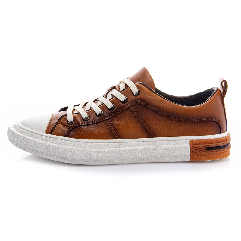 Low-cut Leather Casual Aneakers