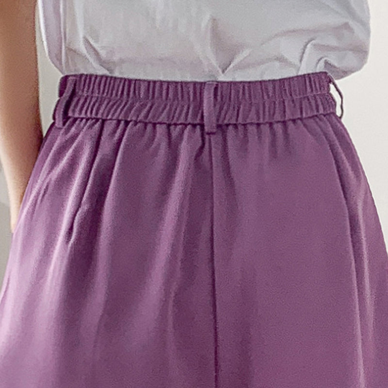 Loose Straight-leg Suit Shorts