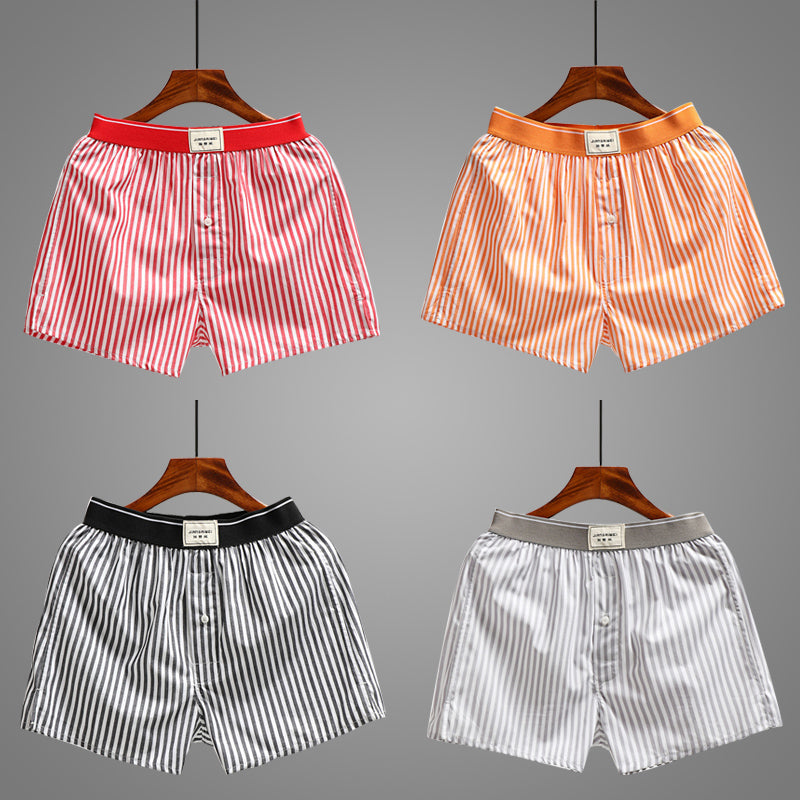 Striped Underwear Loose Cotton Arrow Pant Shorts