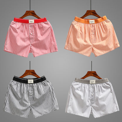 Striped Underwear Loose Cotton Arrow Pant Shorts