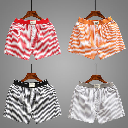 Striped Underwear Loose Cotton Arrow Pant Shorts