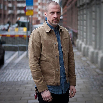 Mens  Retro Casual  Canvas Jacket