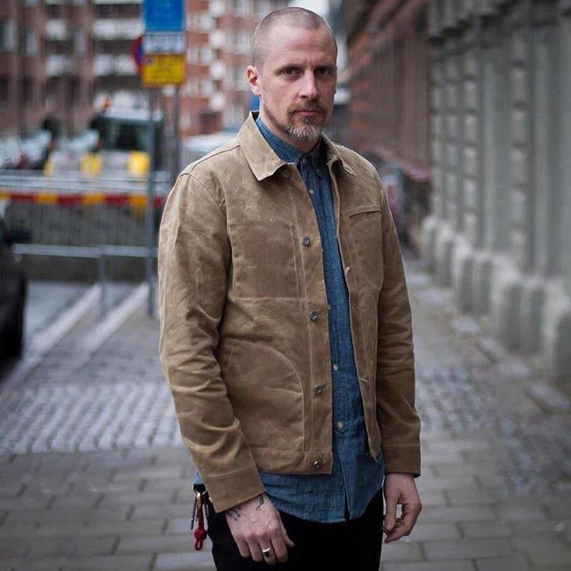 Mens  Retro Casual  Canvas Jacket