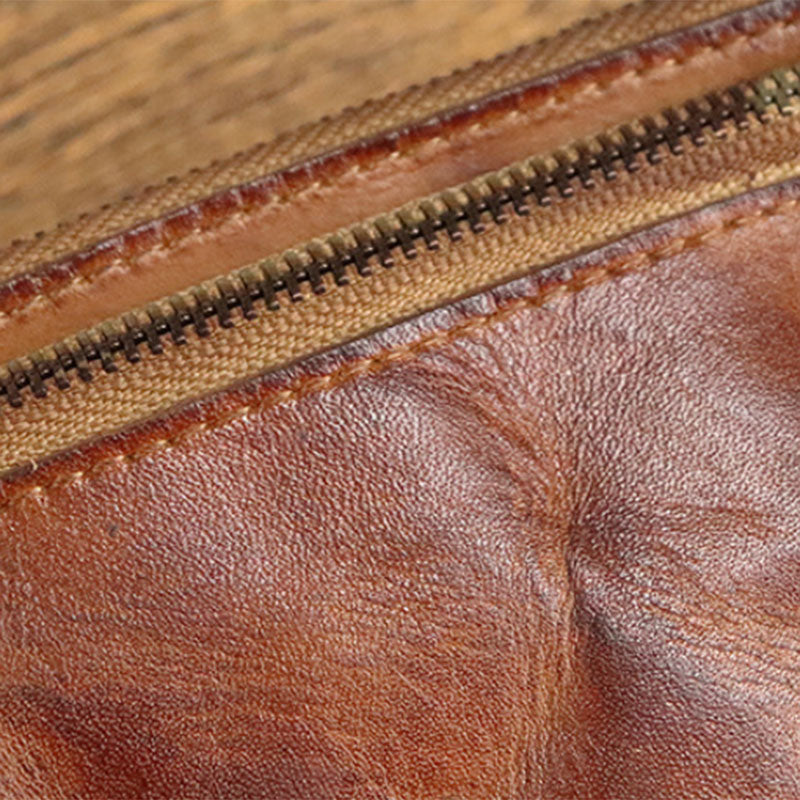 Vintage Distressed Crinkle Small Wallet