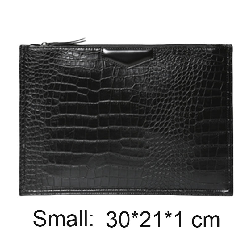 Crocodile Pattern Envelope Clutch