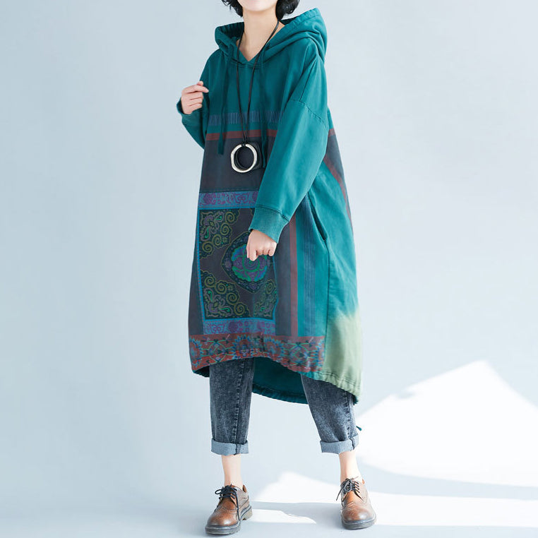 Loose Casual Printed Long Dress