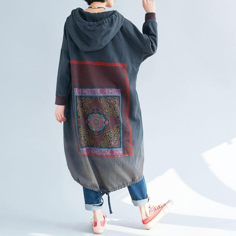 Loose Casual Printed Long Dress