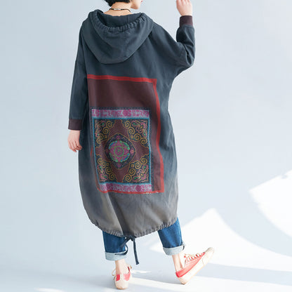 Loose Casual Printed Long Dress