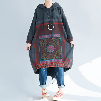 Loose Casual Printed Long Dress
