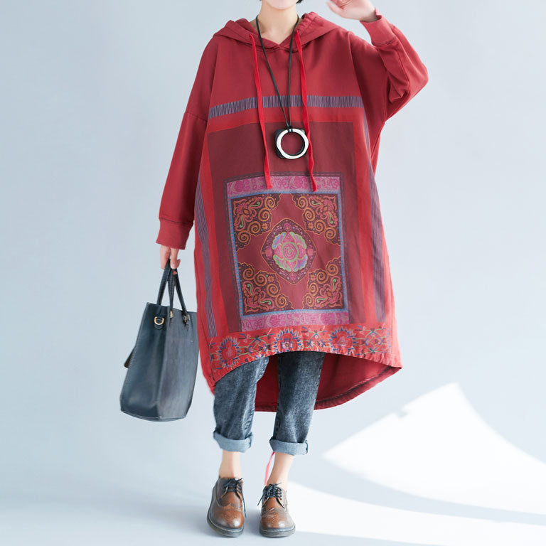 Loose Casual Printed Long Dress