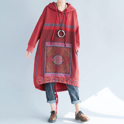 Loose Casual Printed Long Dress