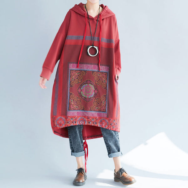 Loose Casual Printed Long Dress