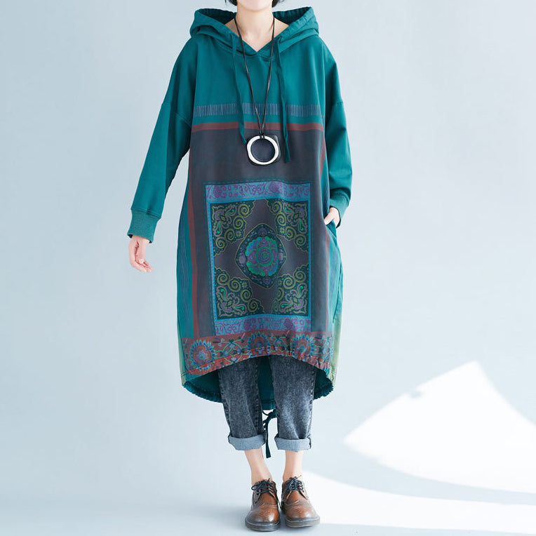 Loose Casual Printed Long Dress
