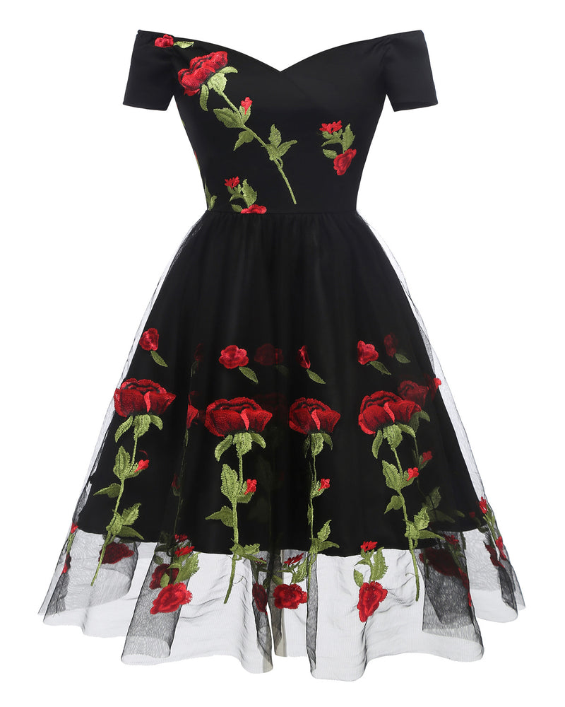 Summer Rose Lace Dress