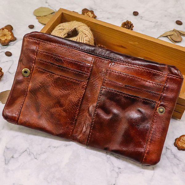 Wrinkled Retro Multi-card Soft Wallet