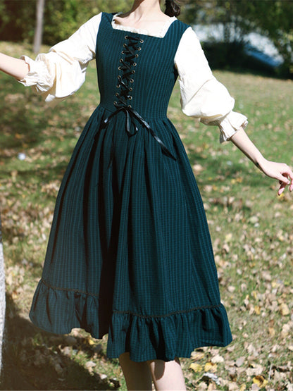 Vintage French Court Lace Dress