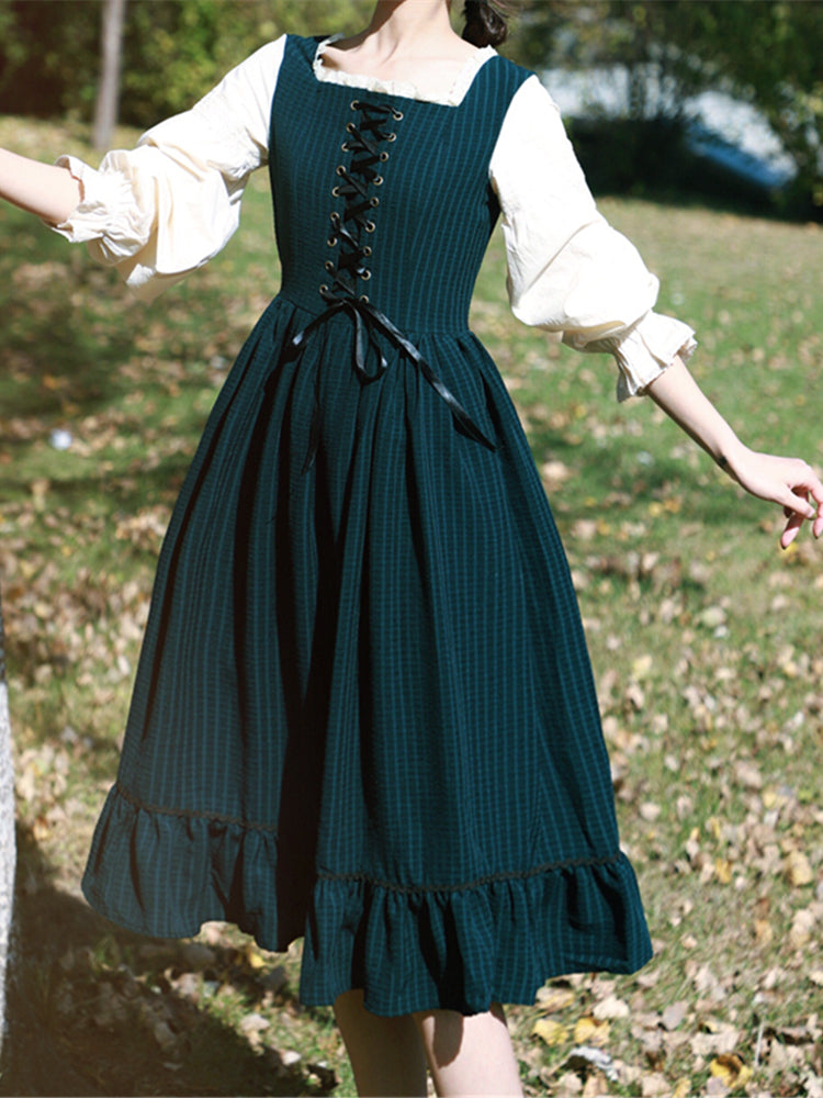 Vintage French Court Lace Dress