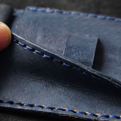 Handmade Leather Mid-length Wallet