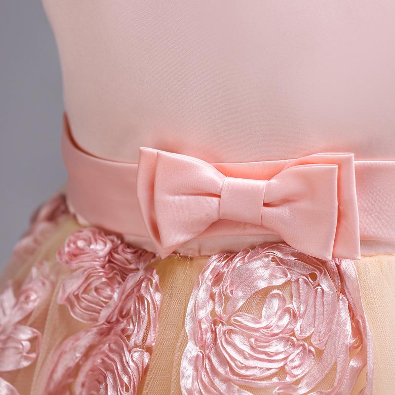 Summer Baby Girls Children Flowers Tail  Dress