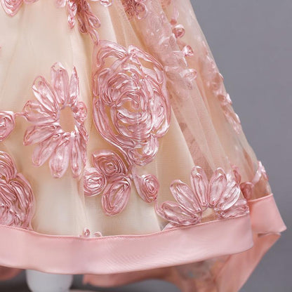 Summer Baby Girls Children Flowers Tail  Dress