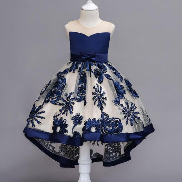 Summer Baby Girls Children Flowers Tail  Dress