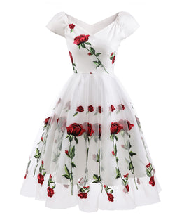Summer Rose Lace Dress