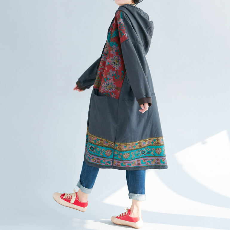 Ethnic Flower Print Dress