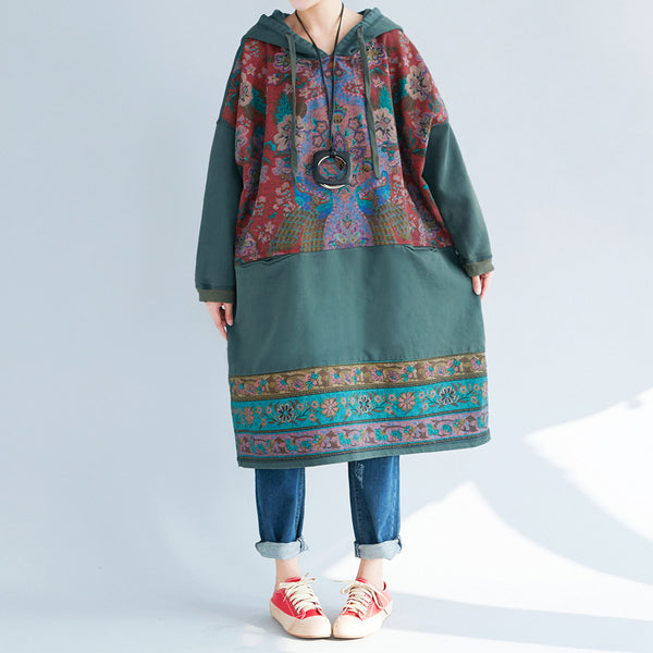 Ethnic Flower Print Dress