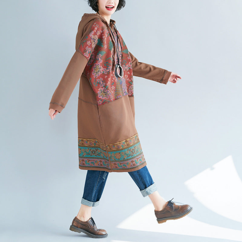 Ethnic Flower Print Dress