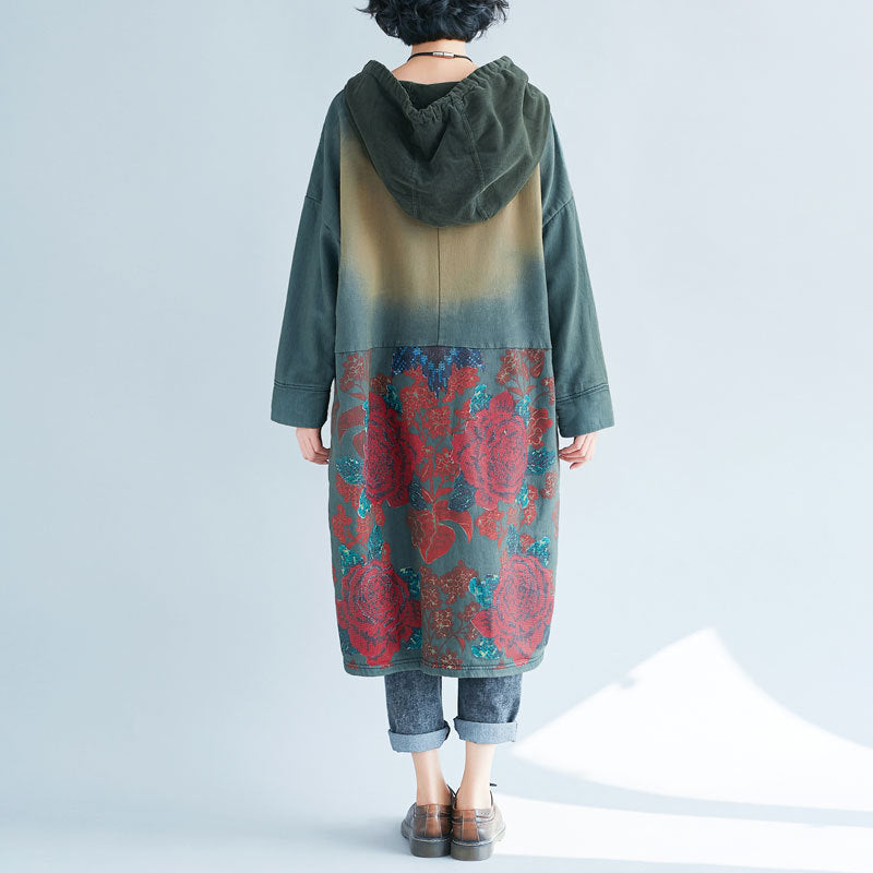 Retro Loose Print Dress