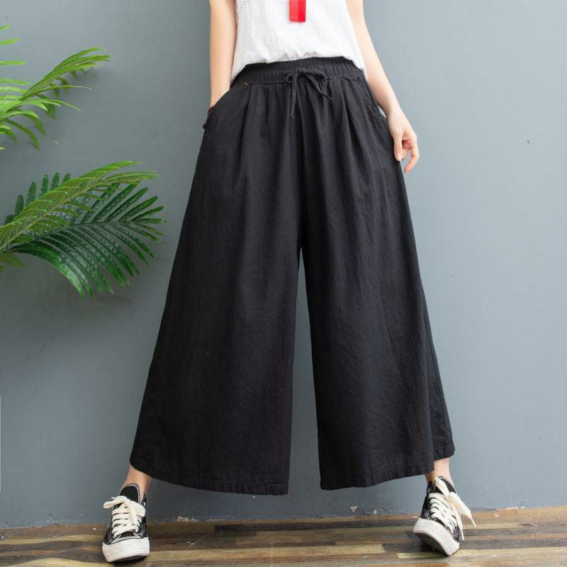 Linen Loose Wide-leg Pants
