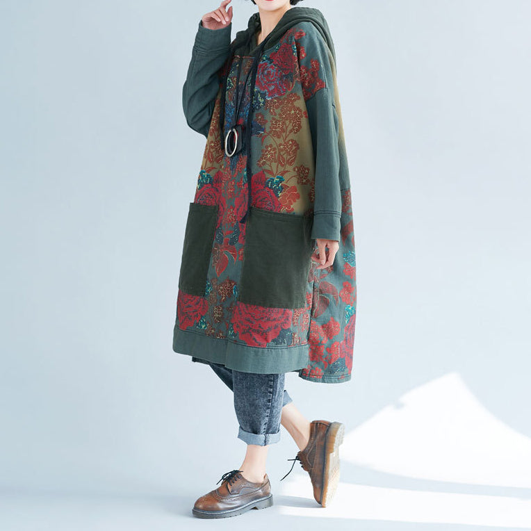Retro Loose Print Dress