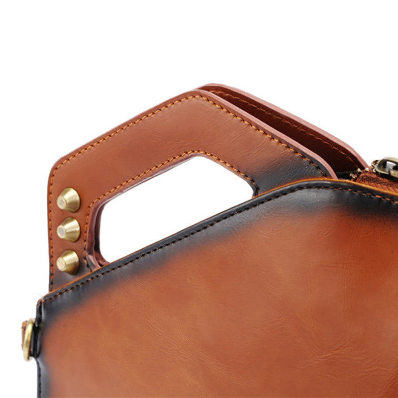 Vintage Street Rivet Business Clutch Shoulder Bag