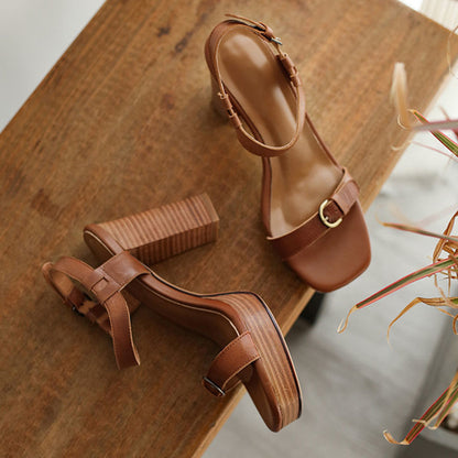 Roman Platform Retro High Heels Sandals