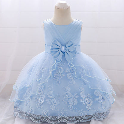 Cute Flower Girl Puffy Princess Party Dress