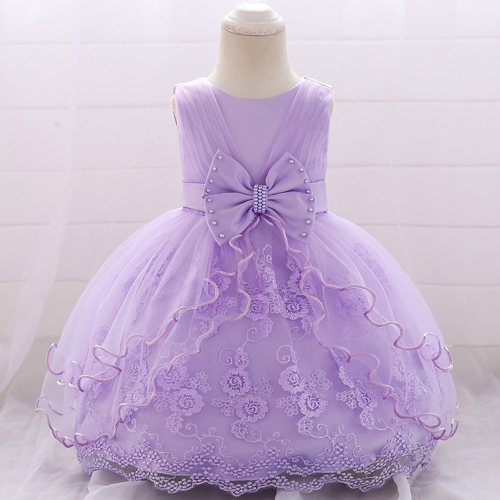 Cute Flower Girl Puffy Princess Party Dress