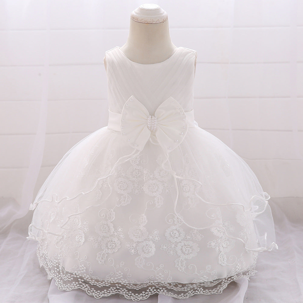 Cute Flower Girl Puffy Princess Party Dress