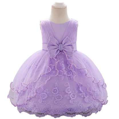 Cute Flower Girl Puffy Princess Party Dress