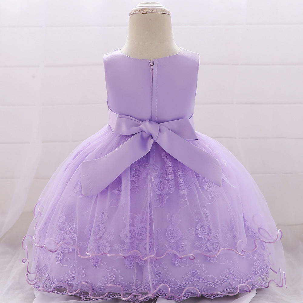 Cute Flower Girl Puffy Princess Party Dress